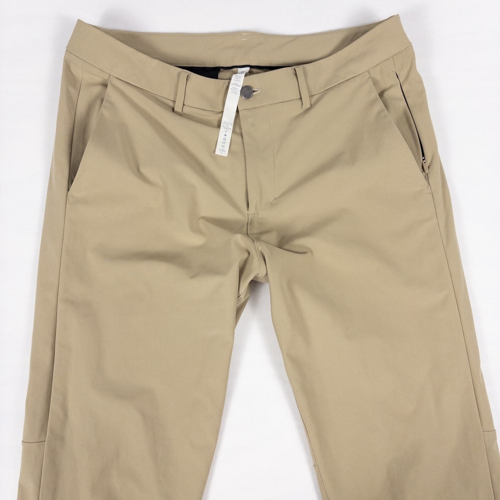 Lululemon ABC Commission Slim Pant Mens 34 Tofino Sand Warpstreme Chino Trousers